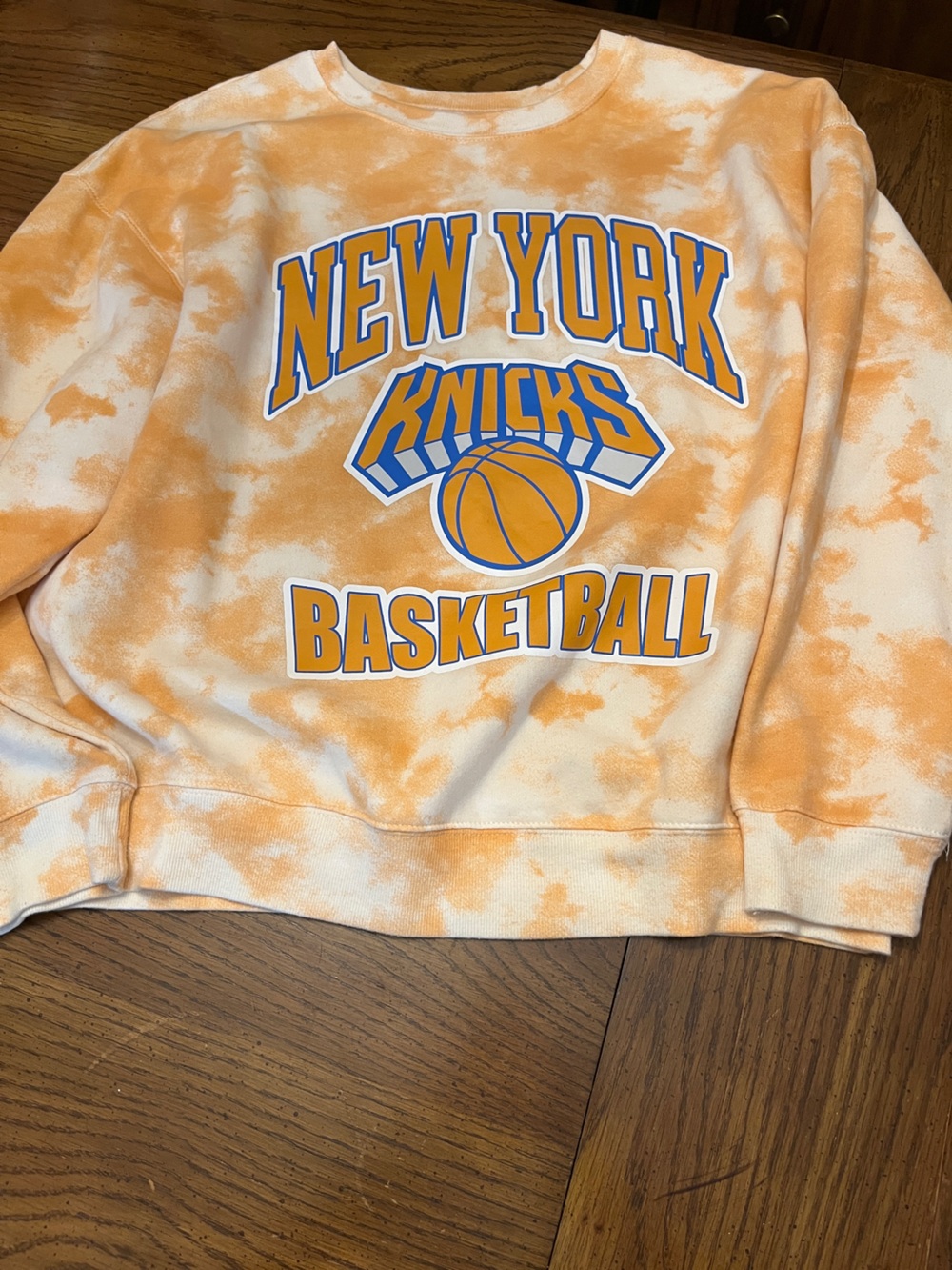Hybrid Apparel Orange Tie-Dye New York Knicks Sweatshirt,‎ size XL